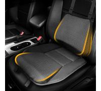 OLYDON Cojín de espuma viscoelástica para asiento de coche con almohada de apoyo lumbar, malla transpirable, fácil instalación y diseño antideslizante, cojines de asiento de coche para conducir para