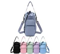 OLYGEE 32 oz Water Bottle Shoulder Bag - The Ultimate Outdoor Companion, Water Bottle Holder with Strap (Blue)