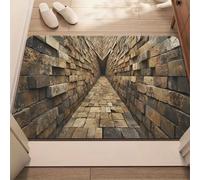 OLYGEE 3D Optical Illusion Vortex Hole Rug | Scary Bottomless Hole Design Mat | Non-Slip, Best for Living Room, Entrance & Pet Game (M,19.68 * 31.49in)