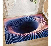 OLYGEE 3D Optical Illusion Vortex Hole Rug | Scary Bottomless Hole Design Mat | Non-Slip, Best for Living Room, Entrance & Pet Game (E,19.68 * 31.49in)