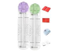OLYGEE 4 in 1 Multi-Function Paper Trimmer, 4 in 1 Paper Cutter, with Straight, Wavy, Perforation and Crease Blade, for A4/Photo/Card, for Daily Manual and Office Use (2pcs*A)