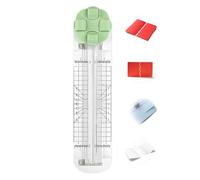 OLYGEE 4 in 1 Multi-Function Paper Trimmer, 4 in 1 Paper Cutter, with Straight, Wavy, Perforation and Crease Blade, for A4/Photo/Card, for Daily Manual and Office Use (Green)