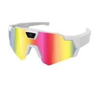 OLYGEE Baseball Glasses with Camera, Baseball Recording Glasses, Smart Glass Men Women Sunglasses Cameras and Audio Video Action (Iridescent A)