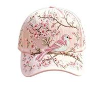 OLYGEE Bee Hat for Women, Garden Morning Baseball Cap, Adjustable Cotton Feel Washable Outdoor Cap for Gardening Walks (B)