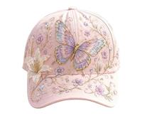 OLYGEE Bee Hat for Women, Garden Morning Baseball Cap, Adjustable Cotton Feel Washable Outdoor Cap for Gardening Walks (D)
