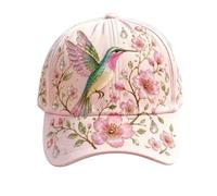 OLYGEE Bee Hat for Women, Garden Morning Baseball Cap, Adjustable Cotton Feel Washable Outdoor Cap for Gardening Walks (F)