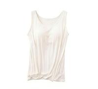 OLYGEE Built In Bra Tank Tops for Women Sleeveless Wide Strap Casual Basic Shirts Soft Stretchy Yoga Workout Top (C,4XL)