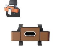 OLYGEE Car Organizers and Storage Box Behind Seat, Car Organizer Back Seat With Multiple Pockets, Hanging Car Seat Storage Travel Essentials, Snacks, Bottles (Brown,1pcs)