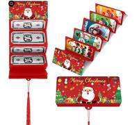 OLYGEE Christmas Money Holders-Christmas Cash Gift Envelopes Money Holder with 10 Slots for Cash for Men Women Girls Boys, Surprise Money Envelopes (A,3PCS)