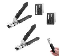 Olygee Clipmaster, Clipmaster Pro Nail Clippers, Clipmaster Pro Toenail Clippers, Long Handle with Wide Opening Clip Master Pro Toenail Clipper (A+B)