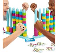 OLYGEE Color Stack Challenge Game, Color Matching Puzzle for 2 Players, Fast Pattern Ring Stack Board Game, Competitive Tabletop Brain Teaser for Family Night with 60+ Challenges