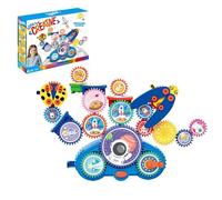 OLYGEE Creative Learning Building Blocks - Four Styles, Building Block Set, 13/18 Stem Learning Electric Gears, Assemble Over 100 Shapes, Educational for Creativity (Aerospace - Set of 18)
