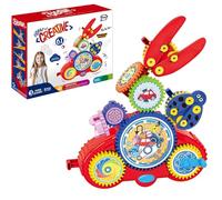 OLYGEE Creative Learning Building Blocks - Four Styles, Building Block Set, 13/18 Stem Learning Electric Gears, Assemble Over 100 Shapes, Educational for Creativity (Cars - Set of 6)