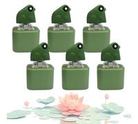OLYGEE Croaking Frog Keychain, Rechargeable Frog Keychain with Sound and LED Lights, USB-C Fidget Toy with Keyboard Clicker Shape for Adults Teens (#B,6PCS)