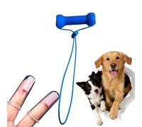 OLYGEE Dual-Action Dog Dental Chew Toy, Teeth Cleaning Mouth Prop for Dogs, Easy Brushing Chew Toy for Small Medium Large Breeds, Reusable PVC Dog Oral Care Toy (1pcs)