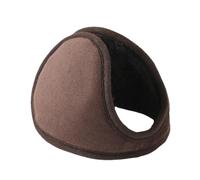 OLYGEE Ear Muffs for Winter-Behind The Head Ear Muffs for Men Women Fleece Cold Weather Running Cycling Outdoor Activities (Brown,1pcs)