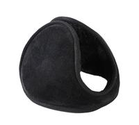 OLYGEE Ear Muffs for Winter-Behind The Head Ear Muffs for Men Women Fleece Cold Weather Running Cycling Outdoor Activities (Black,2pcs)