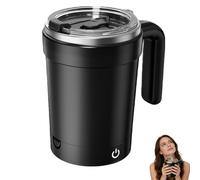 OLYGEE Electric Coffee Mug-Self Stirring Coffee Mug 13oz Rechargeable Auto Magnetic Coffees,Suitable for Milk, Cocoa and Other Beverages Warm and more thoughtful. (Black)