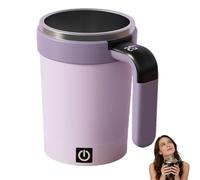 OLYGEE Electric Coffee Mug-Self Stirring Coffee Mug 13oz Rechargeable Auto Magnetic Coffees,Suitable for Milk, Cocoa and Other Beverages Warm and more thoughtful. (Purple)