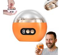 OLYGEE Electric Nail Trimmer for Adults, Multifunctional Nail Trimmer with 3 Adjustable Speeds, Low Noise, Lamp Lighting, Polishing for Fingers, for Kids Child Teenager Adults (Yellow)