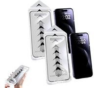 OLYGEE Evotech Screen Protector for iPhone, Evo Tech 3 in 1 Tempered Glass Screen Protector, Privacy Screens,Bubble Free, Auto Dust-Elimination (16Promax,PRIVACY+HD)