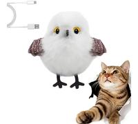 OLYGEE Flapping Bird Cat Toy Flying-Cat Toys 2026 New Simulated Flying Bird Toy, Interactive Flapping USB Rechargeable Contains Catnip (A)