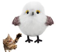 OLYGEE Flapping Bird Cat Toy, Interactive Rechargeable Toy with Touch Activated & Real Chirping Sounds for Indoor Cats (#B)