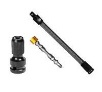 OLYGEE Flexible Shaft Extension, 1/2" Drive Flexible Socket Extension Bar, 360° Bendable Ratchet Rod for Impact Wrench, Spring Steel Flex Reach Tool for Automotive Repair Tight Spaces (Long Style)