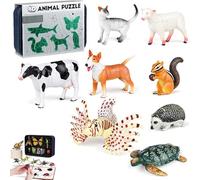 OLYGEE Kids' Insect & Animal Slot Assembly Toys, 8 Realistic Models, 3 Difficulty Levels, Ages 3-8 (Intermediate)
