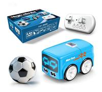 OLYGEE Magic Mini Bus-2026 Magic RC Mini Bus Intelligent Remote Control Gestures Follow Small Vehicle Automatic Avoidance Patrol Line Driving Desktop Toy Car Expression Light Adjustment (Blue)