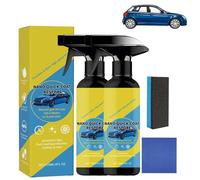 OLYGEE Nano Quick Coat Spray Restore Coating Agent, 120ml Quick-Acting Car Scratch Wax with Waterless Wash, Promotes Water Beading & Enhances Paint Depth for Cars Motorcycles Boats (2pcs)