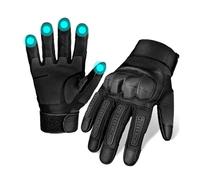 OLYGEE Ruck & Recon Tactical Gloves, Tactical Gloves for Men with Hard Shell & Palm Padding, Touchscreen Capable (Black,XL)