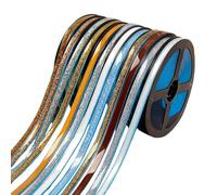 OLYGEE Self-Adhesive Ceramic Tile Gap Tape - Waterproof & Peel-and-Stick Caulking Tape for Tub, Shower, Sink & Kitchen Wall Edges. No Mess, Lasting Protection (Rainbow Silver,Triangular: 8mm x 5m)