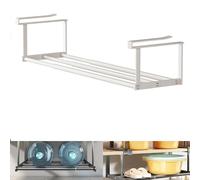 OLYGEE Slimdescent Cabinet Telescopic Shelf - Expandable & Retractable Under Cabinet Organizer for Shoes, Kitchen, Closet, Multifunctional Hanging Storage Rack, No Tools Needed, Non-Slip Design (1pcs)