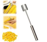 OLYGEE Stainless Steel Corn Cob Peeler, 2025 New Corn Peeler, Long Handle Stripping Tool, Easy Fast Remover Tool for Home Kitchen, Restaurant, Picnic (1pcs)
