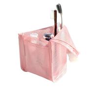 OLYGEE Standing Toiletry Bag, Portable Travel Toiletry Bag for Women Men, Clear EVA Waterproof Toiletry Organizer, Large Capacity Foldable Hanging Cosmetic Bag for Travel, Gym, Home (Pink,1pcs)