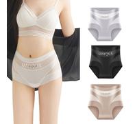 OLYGEE Unique Underwear Tummy Control High Waisted Seamless Shaping Panties Compression Briefs No Muffin Top (#I,M)