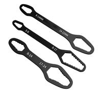 OLYGEE Universal Torx Wrench Double-Head Self-Tightening Wrench 3-Piece Set, 3mm-24mm Adjustable Multi-Function Car Torx for Auto, Bicycle, Home Repair (black)