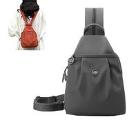 OLYGEE Waterproof 2-Way Commuter Bag, Commuter Essentials, Multi-Compartment Large Capacity, Anti-Theft Crossbody (Gray)