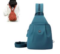 OLYGEE Waterproof 2-Way Commuter Bag, Commuter Essentials, Multi-Compartment Large Capacity, Anti-Theft Crossbody (Blue)