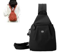 OLYGEE Waterproof 2-Way Commuter Bag, Commuter Essentials, Multi-Compartment Large Capacity, Anti-Theft Crossbody (Black)