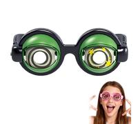 OLYGEE Winking Glasses, Kinetic Crazy Eyes Glasses with Manual Blink Action, Prank Stuff Silly Party Favors Costume (#D 1)