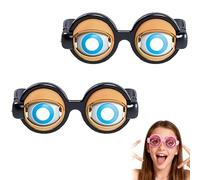 OLYGEE Winking Glasses, Kinetic Crazy Eyes Glasses with Manual Blink Action, Prank Stuff Silly Party Favors Costume (#A 2)