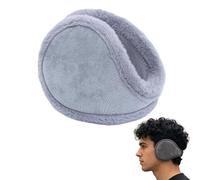 OLYGEE Winter Ear Muffs for Men & Women, Fleece Behind Head Warmers for Cold Weather Running & Outdoor Activities (Gray)