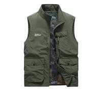 OlyljpinZ Chaleco de Fotografo para Hombre Chaleco Caceria de Pesca con Bolsillo Múltiple Chaleco Deportivos de Caza Cámping Chaqueta Sin Mangas de Trabajo Al Aire Libre Ligero Chaleco de viajes