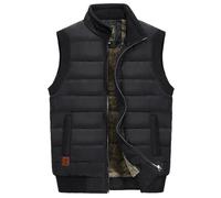 OlyljpinZ Chaleco Pesca Lana Invierno para Hombre Calentador Corporal A Prueba Viento Chaqueta Sin Mangas Al Aire Libre Chaleco Acolchado Senderismo Fotografía Abrigo Chaleco con Múltiples Bolsillos