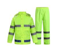 OlyljpinZ Hombre Traje de Lluvia Impermeable con Capucha Chaqueta y Pantalón de Ciclismo Traje de Lluvia al Aire Libre Anti-Tormenta Ultra-Lite Ropa de Lluvia Protectora Duarable
