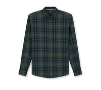 OLYMP Camisa casual de manga larga para hombre, a cuadros, 059, informal, cuello de 22,01 Kent, Oliva 47, L