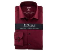 Olymp Camisa Clásica 24/Seven Dynamic Flex Jersey Slim Fit Roja 38-46