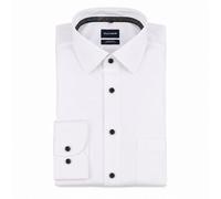 Olymp Camisa Clásica Para Hombre Luxor Comfort Fit Manga Larga Blanca
